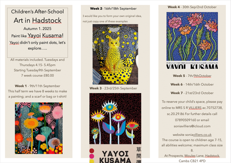 Children’s After-school Art Club - Established 2016
