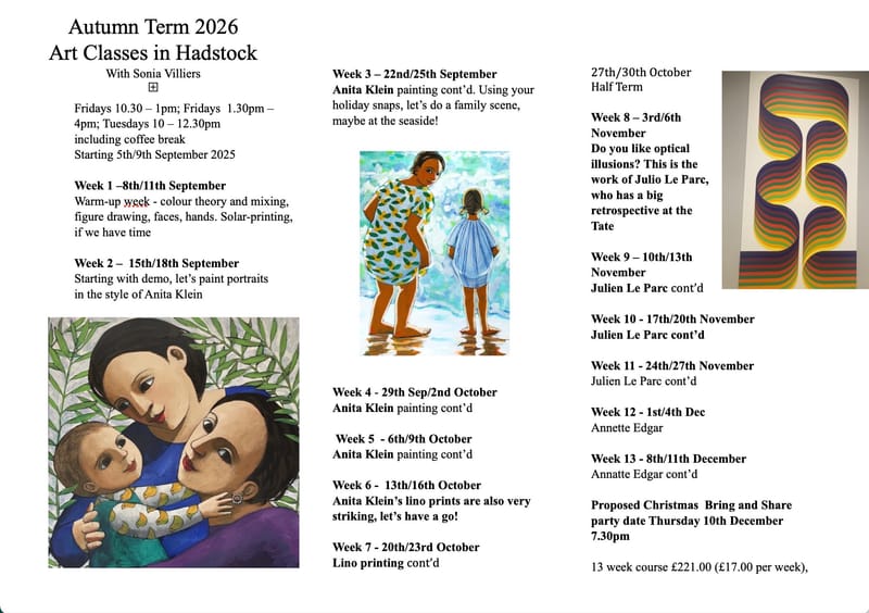 Relaxed Friendly Adult Art Classes - Established 2009