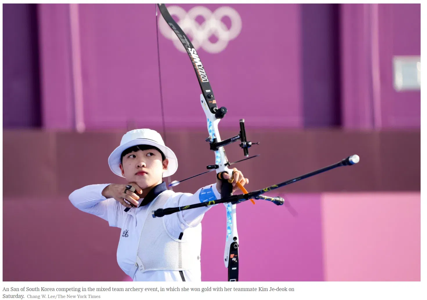 She just won her third gold medal in Tokyo. Detractors in South Korea are criticizing her haircut.