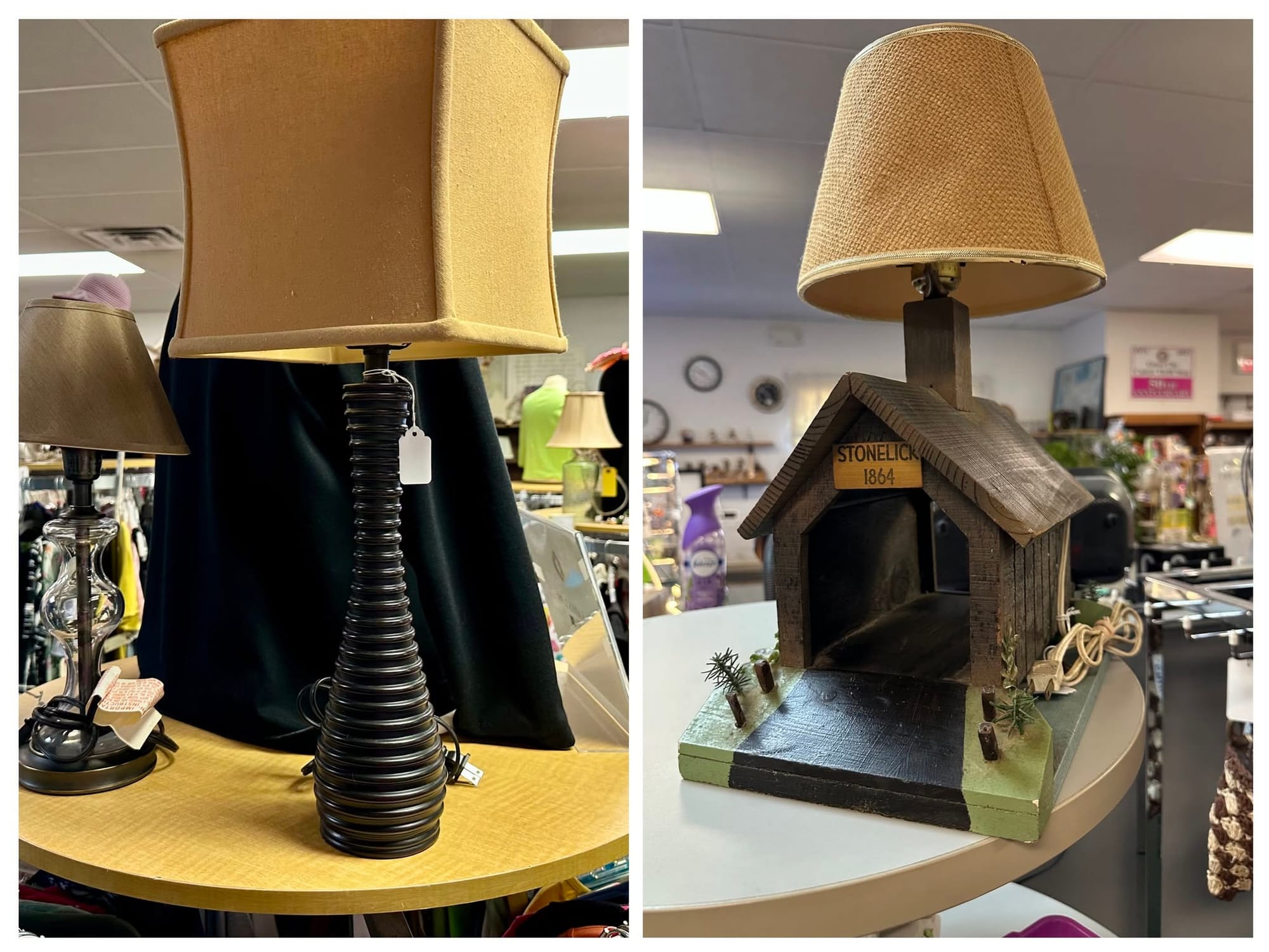 Light up your home with a slightly used lamp.