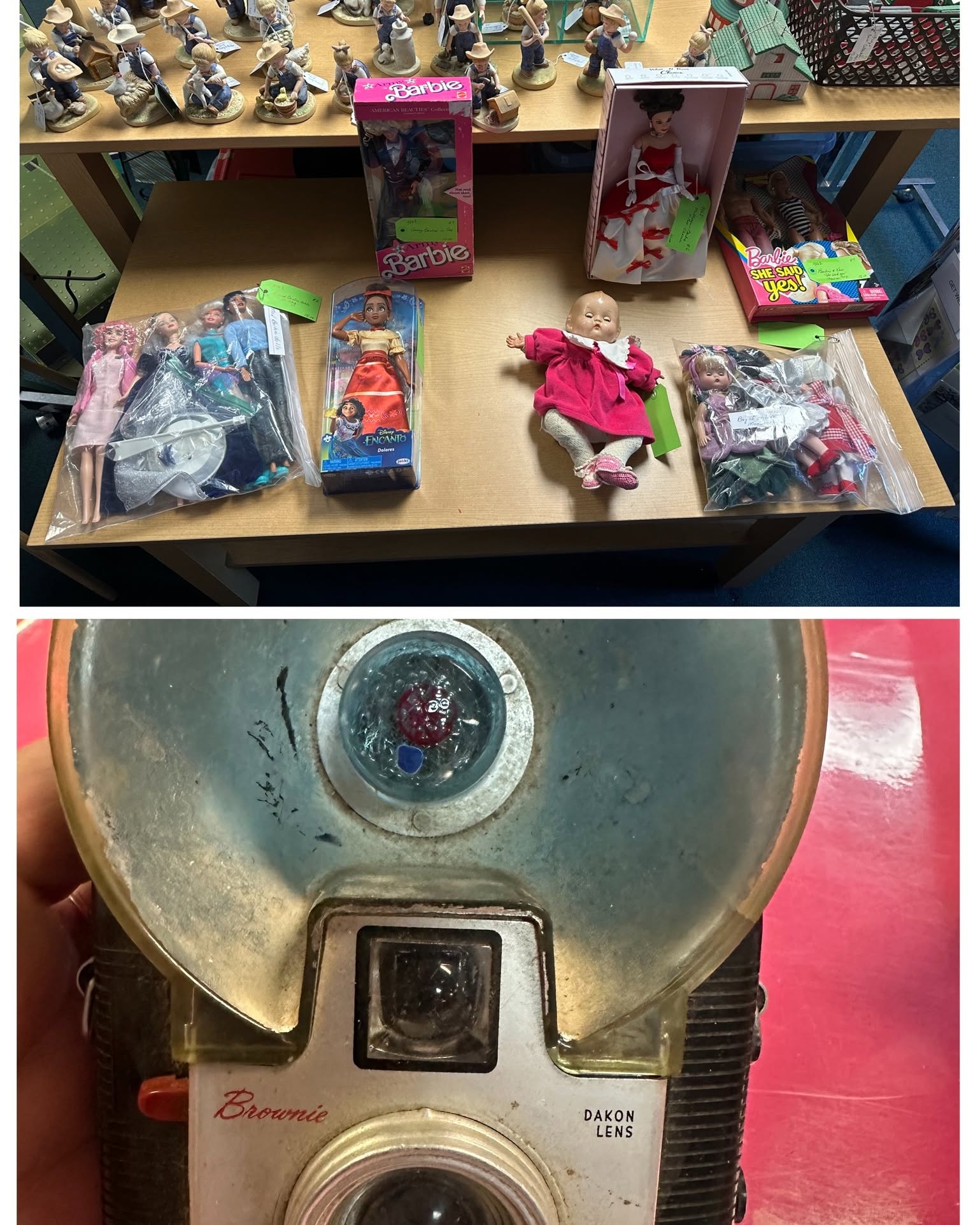 Vintage Barbies and Brownie Camera