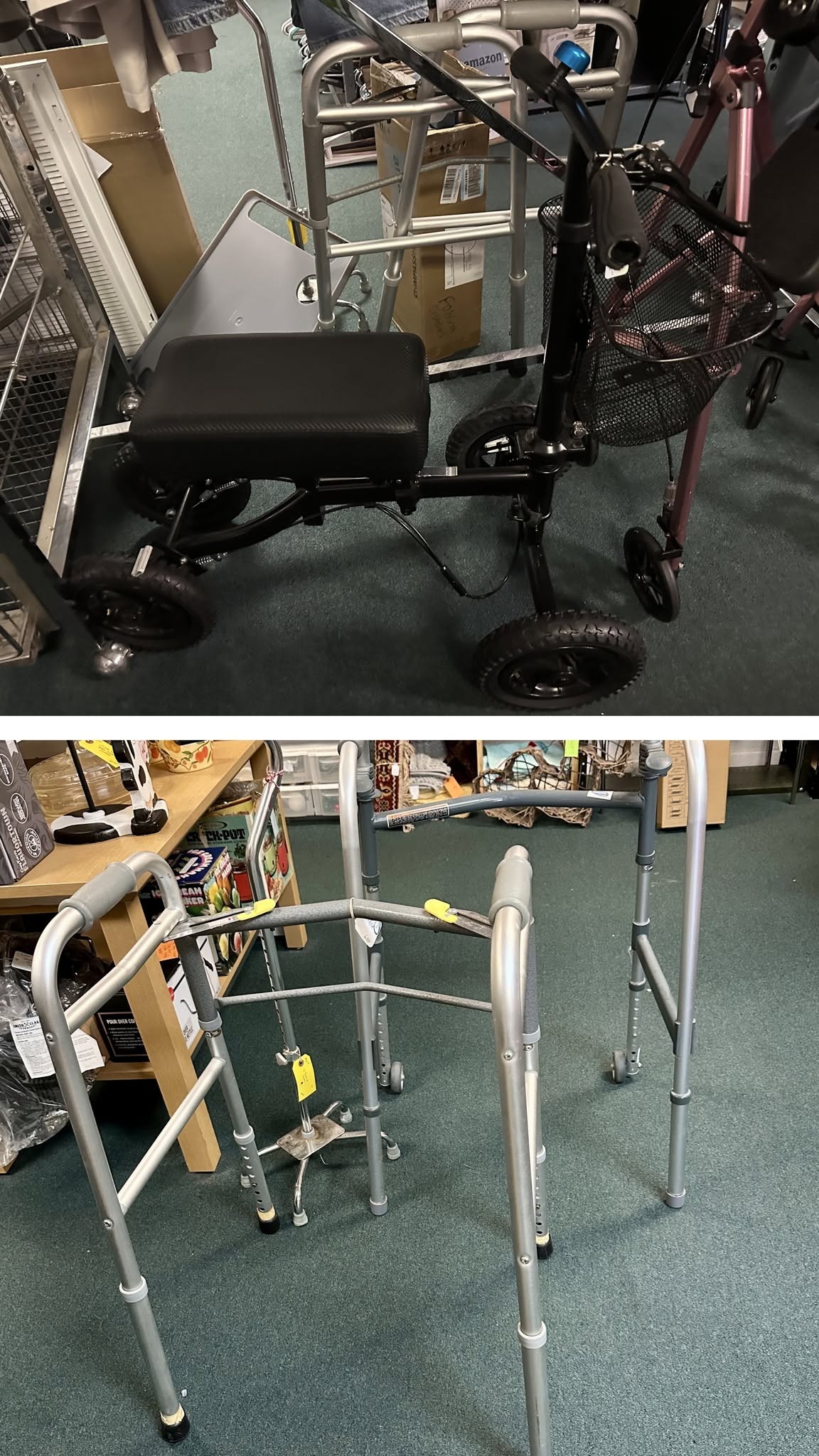 Knee Scooter $40, walkers and canes