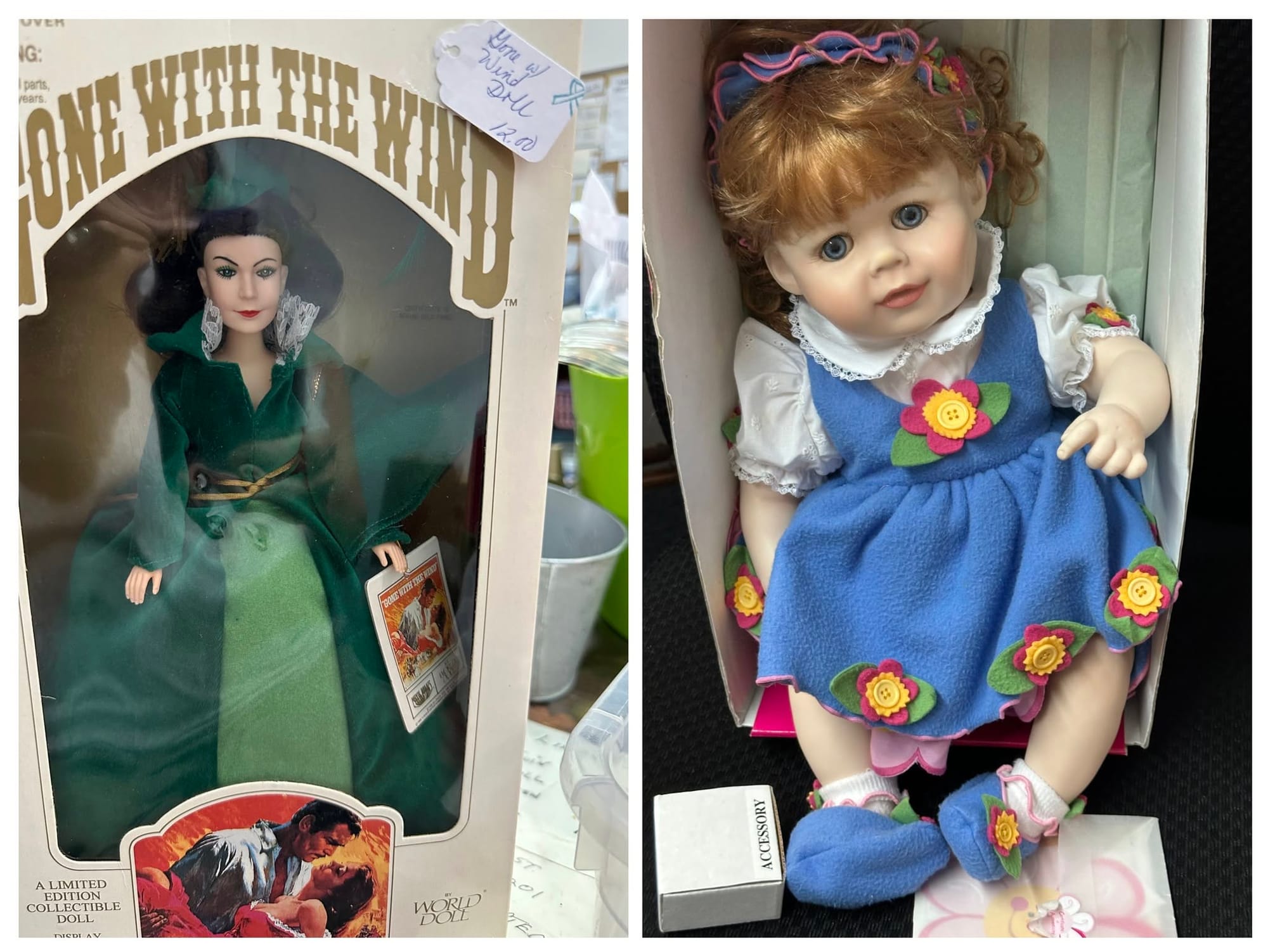 Gone with the Wind doll & Marie Osmond Blossom along with Babies a Bloom doll