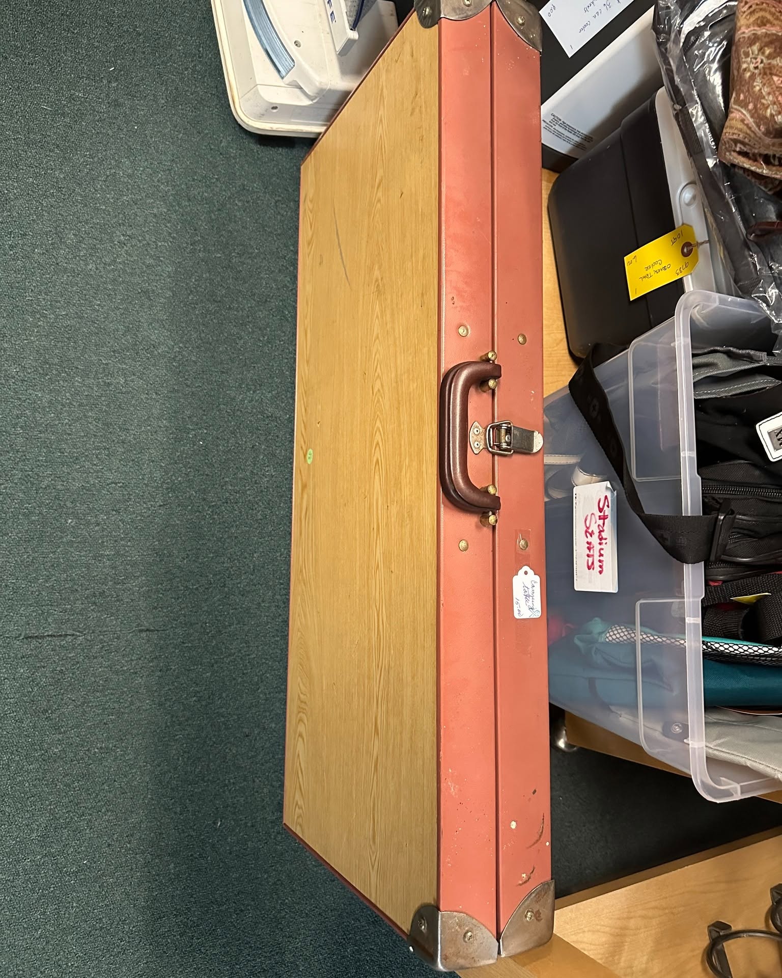 Folding camping table with seats