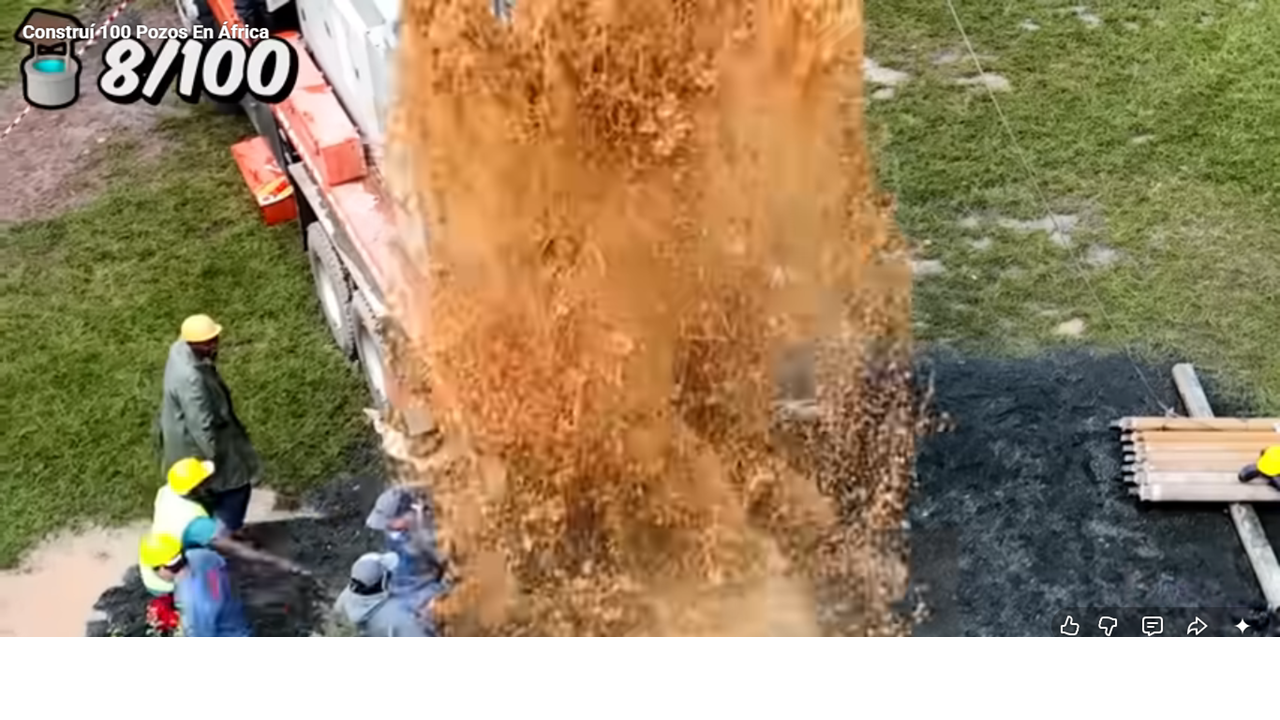 Pozo de agua N° 8 en acción