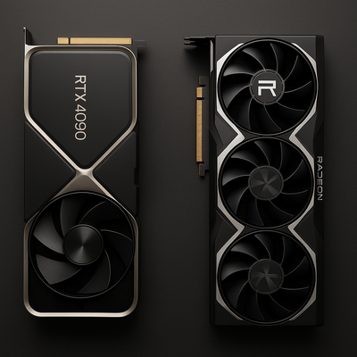 🔥 مقارنة بين RTX 4090 و RX 7900 XTX | مين كارت الشاشة الأقوى في 2025؟