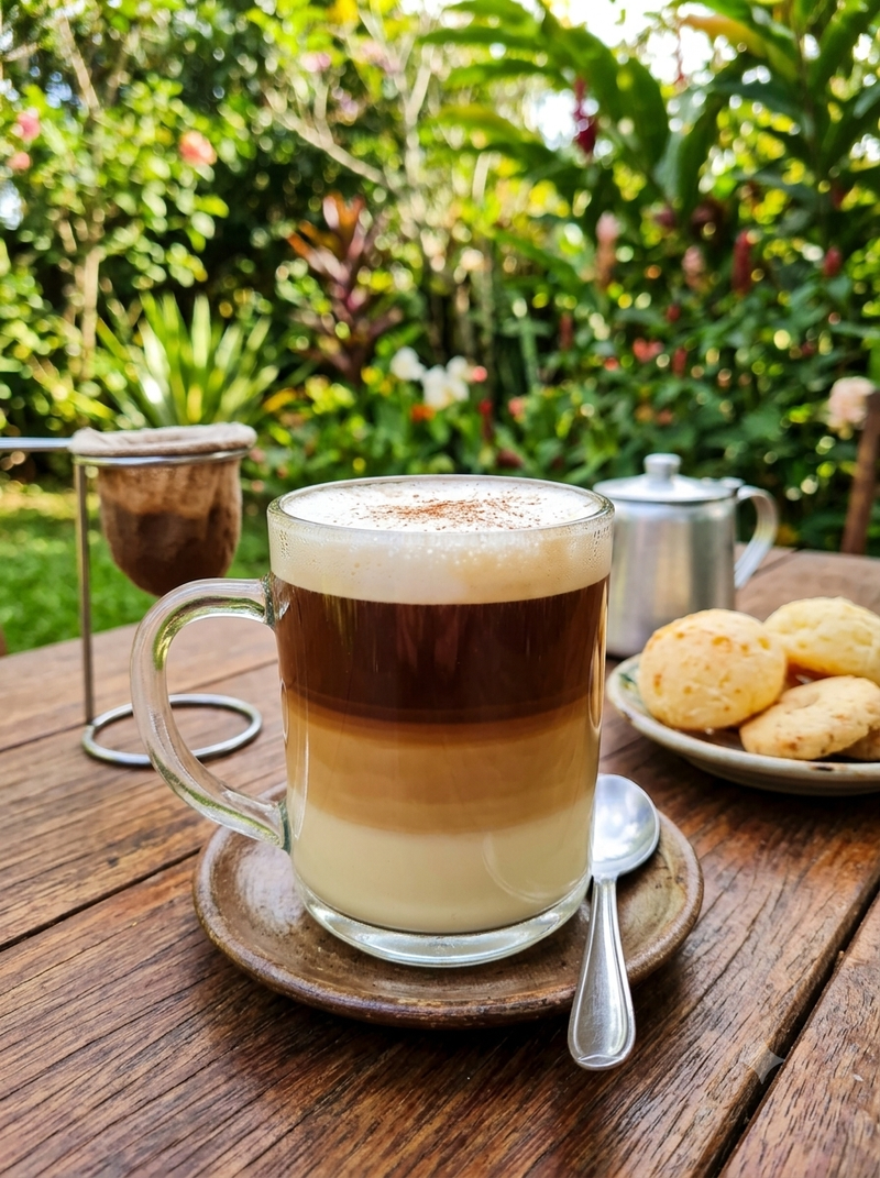 Café Coado com leite Grande