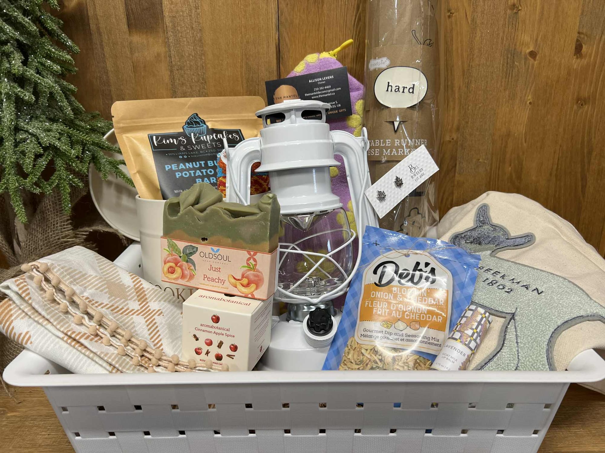 Cozy curiosities gift basket