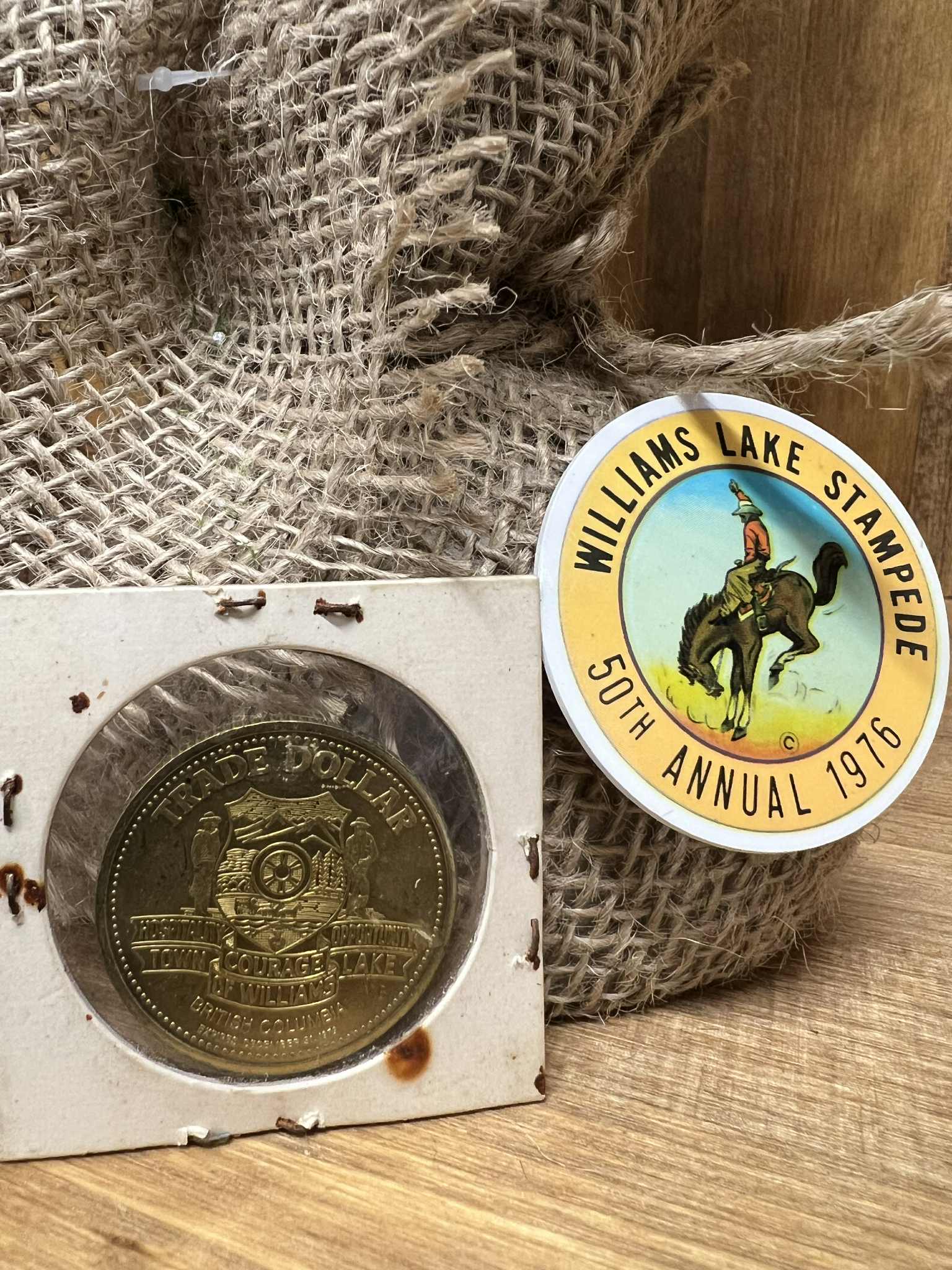 Vintage Williams Lake Stampede coin