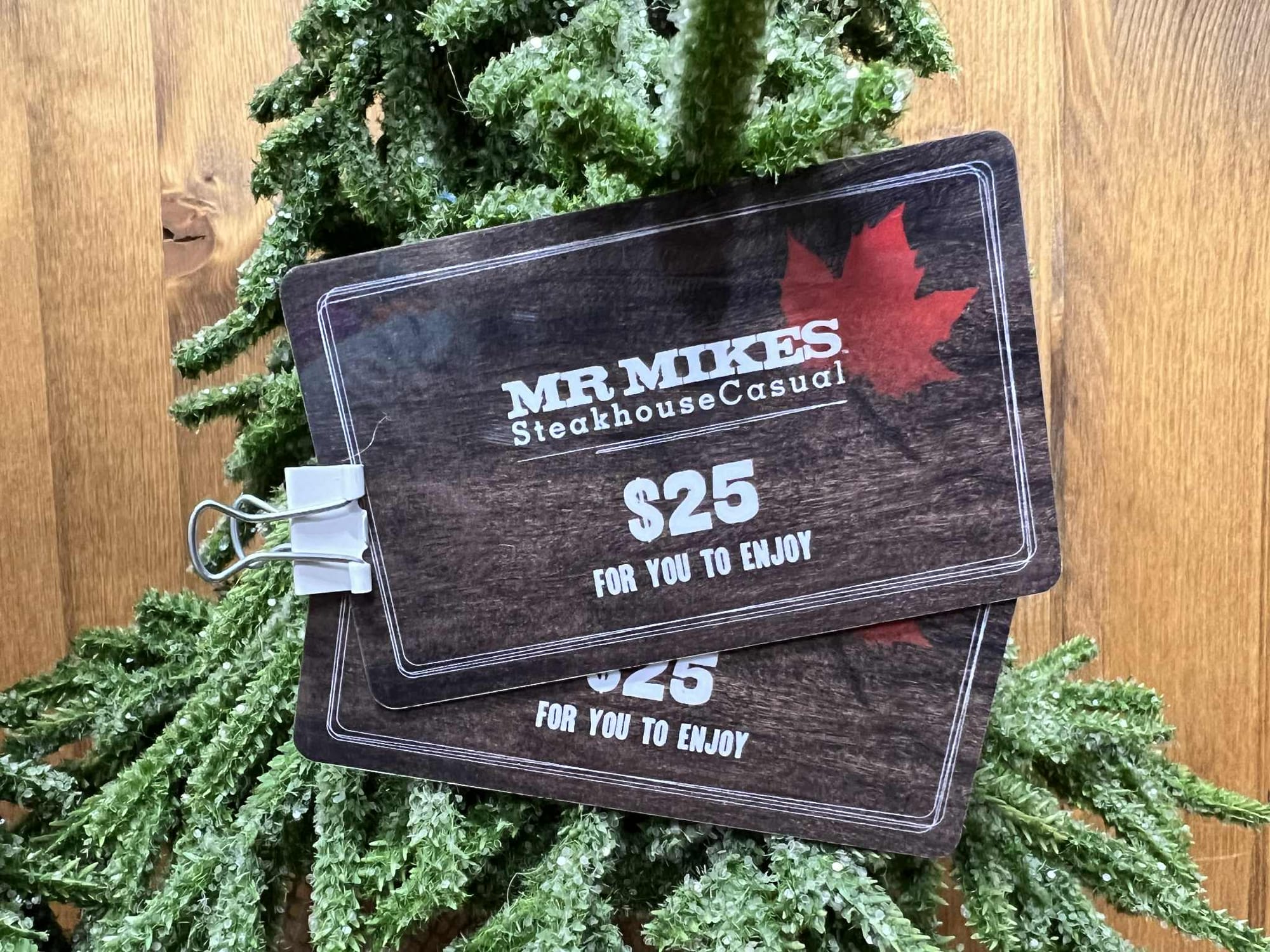 MR MIKES gift cards (2 x $25)