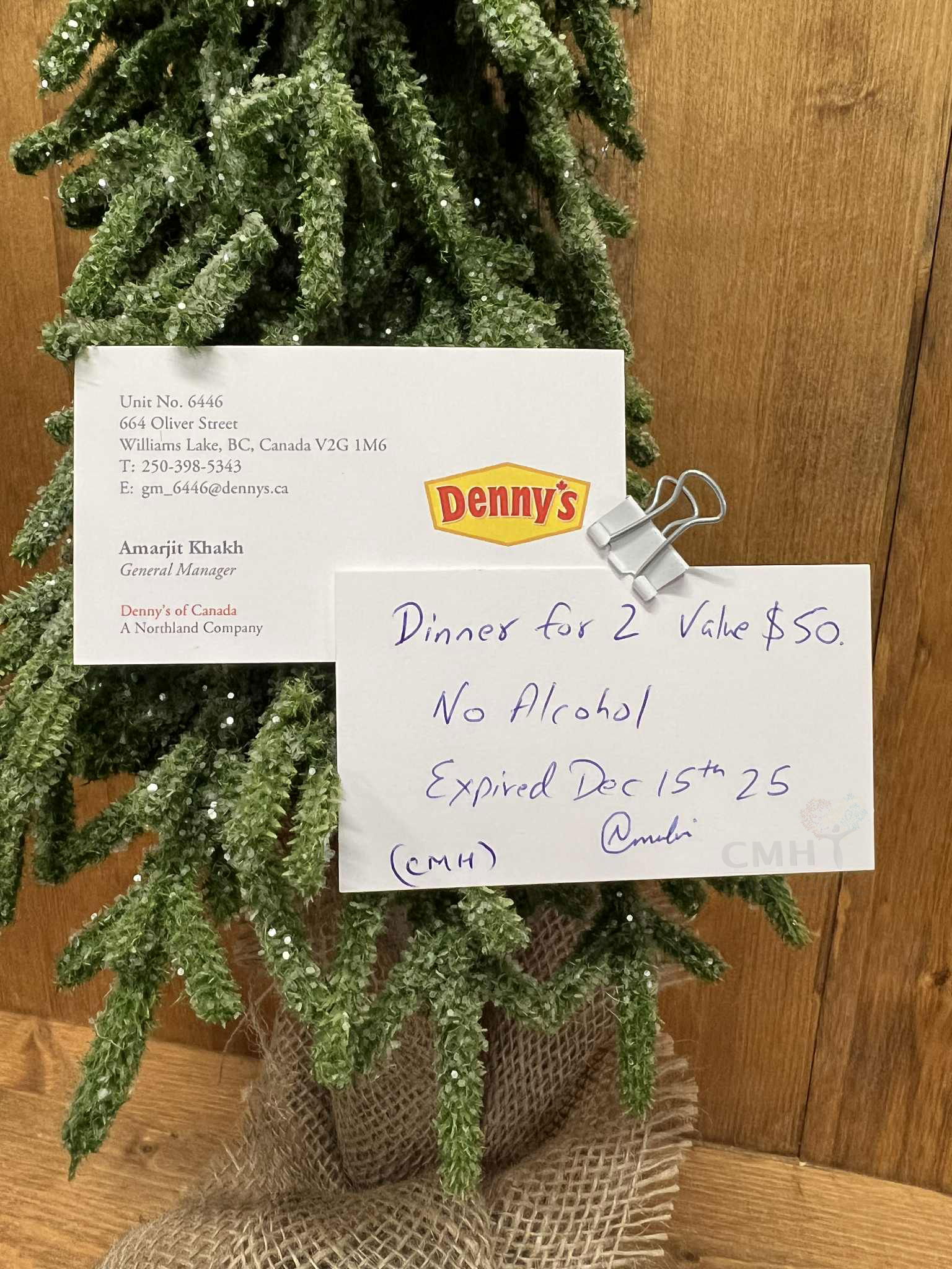 Dinner for 2 at Denny's