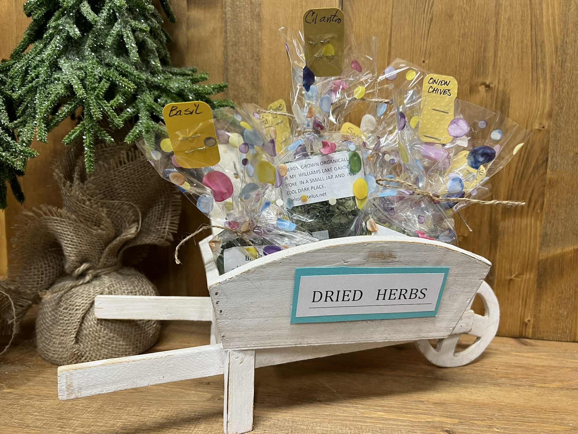 Locally grown herb selection