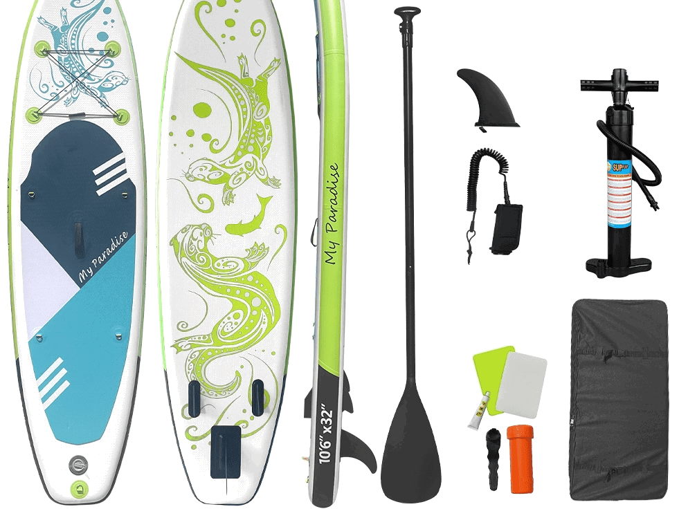 Inflatable paddle board