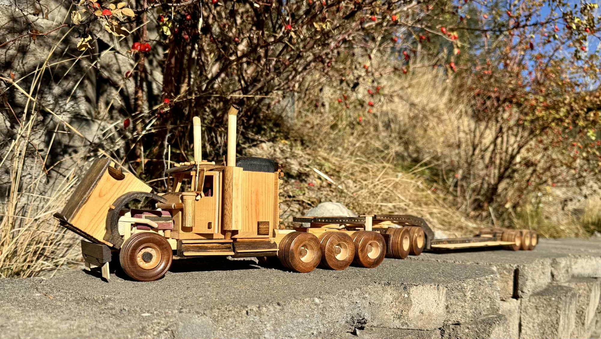 Hand-built Kenworth / lowbed model