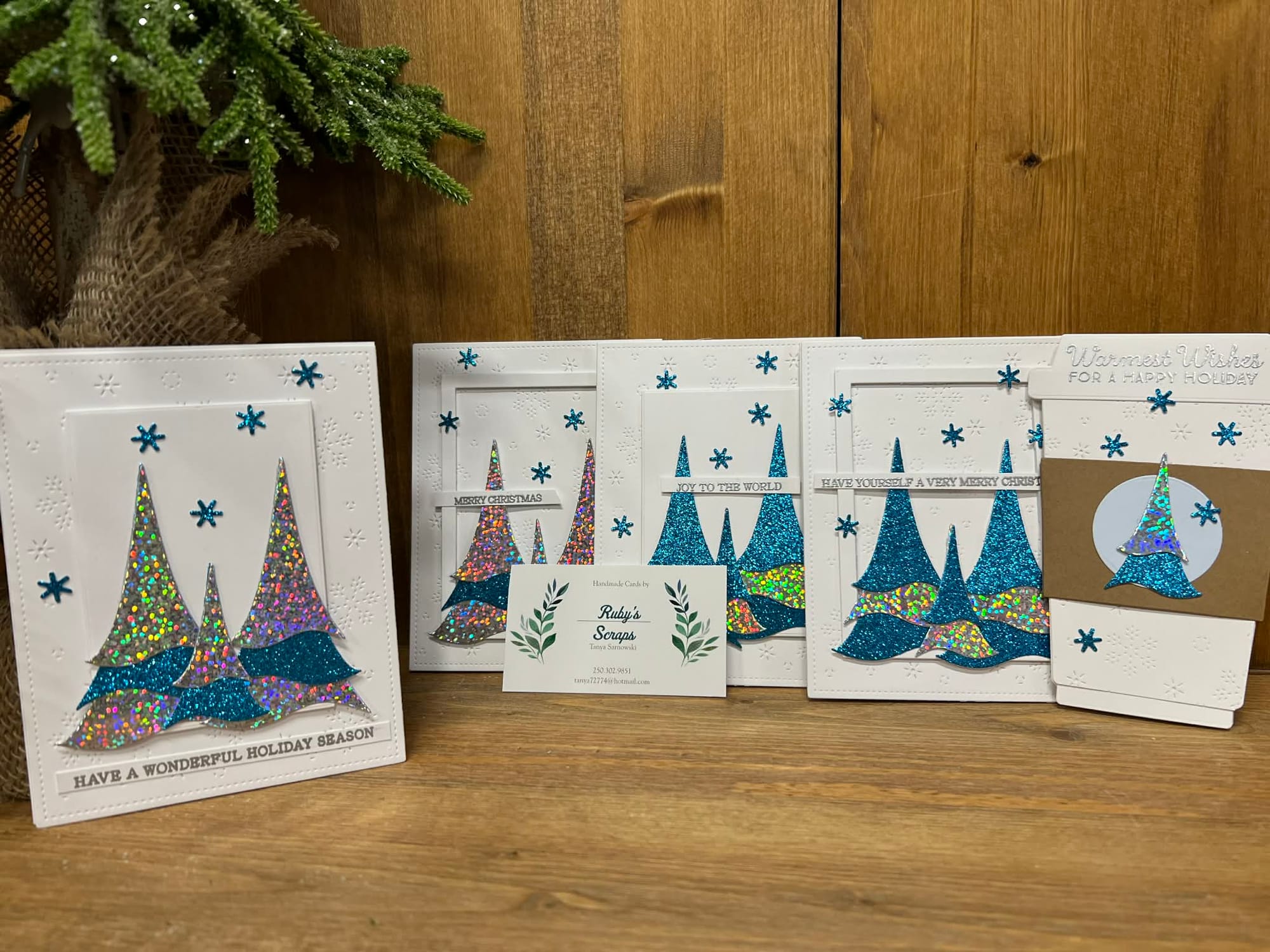 Hand made holiday card collection