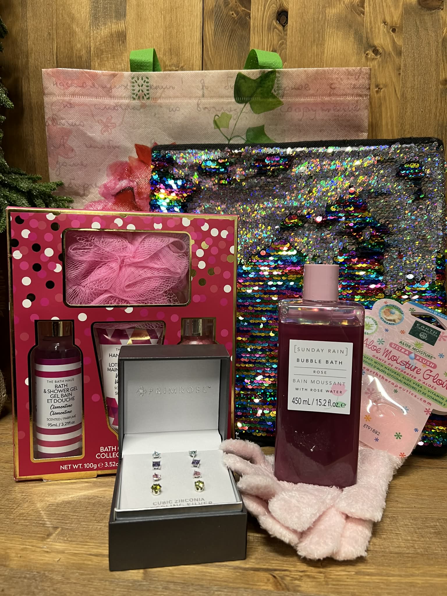 Spa style gift basket