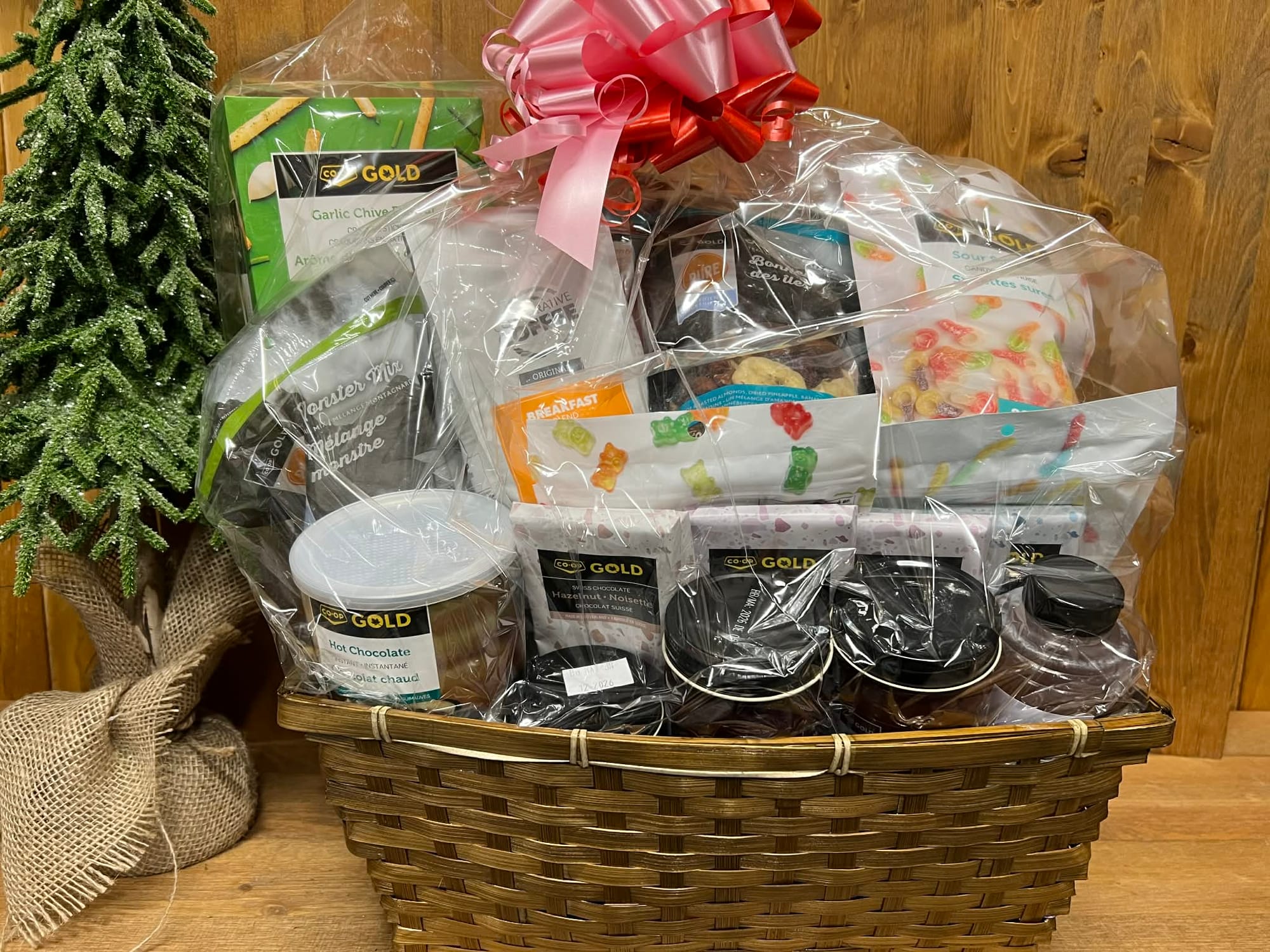 Massive Co-op food basket