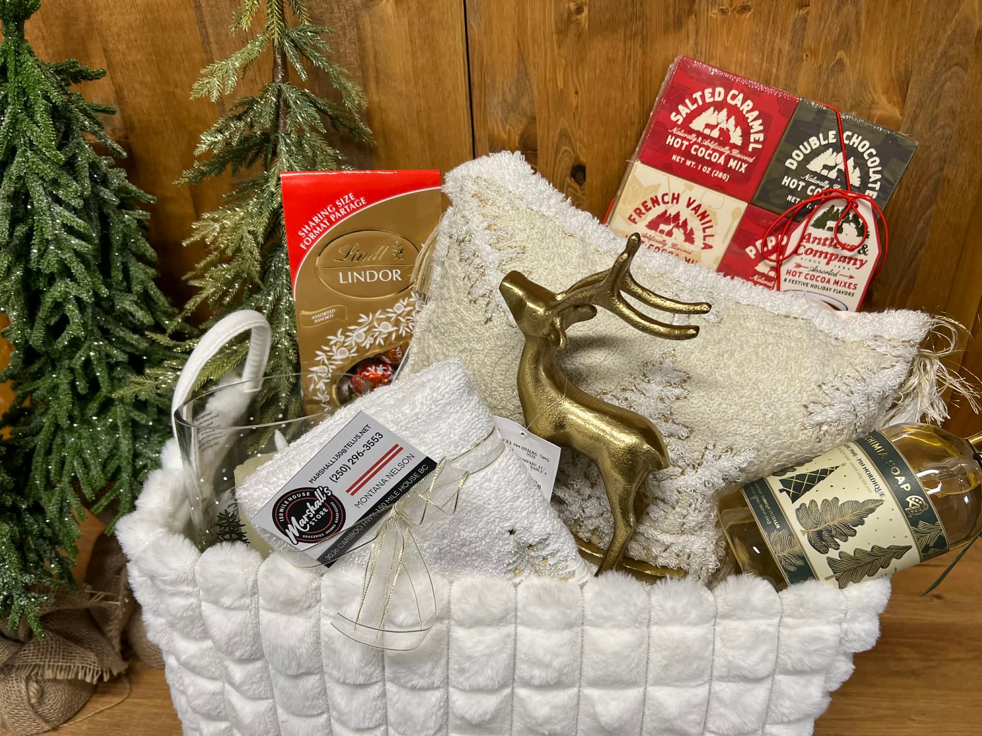 Cozy Christmas basket