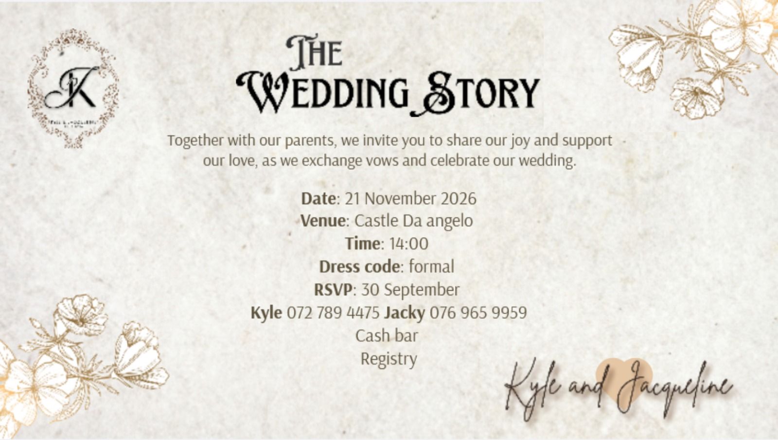 Wedding Invitation Design