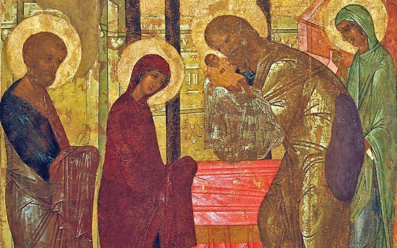 The Presentation of Our Lord and Savior in the Temple