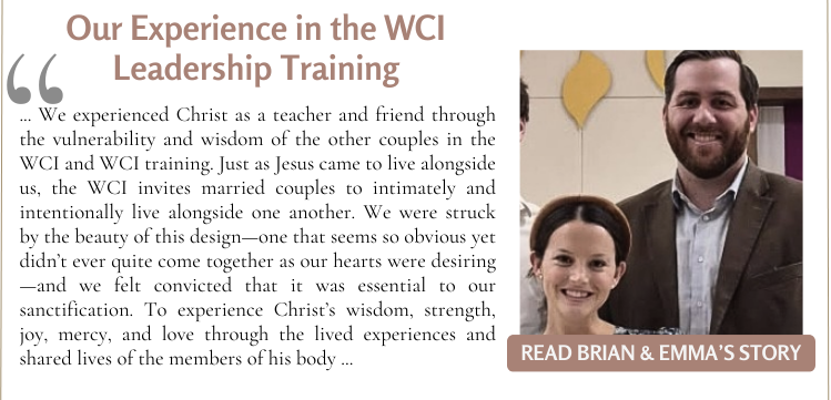 Our Experience: Leader Couple Training