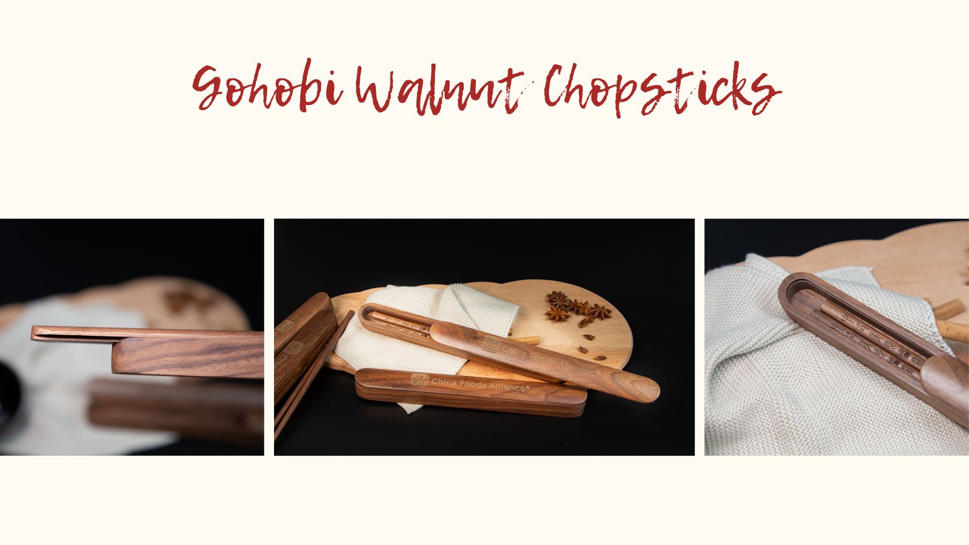 gohobi walnut chopsticks