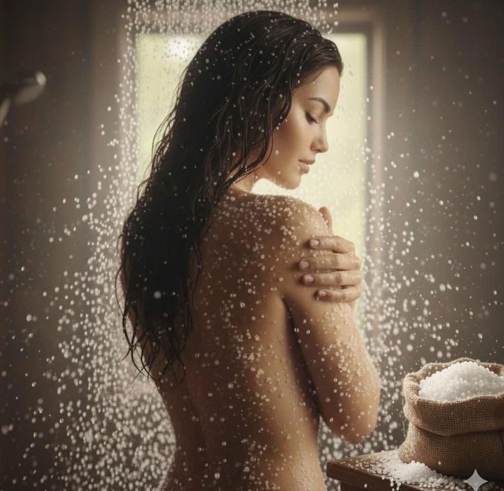 PURIFICATION: DOUCHE AU GROS SEL