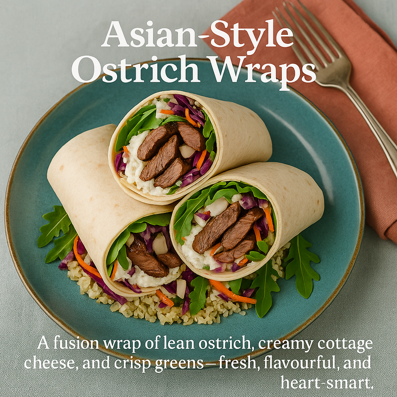 Asian-Style Ostrich Wraps