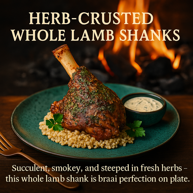 Herb-Crusted Whole Lamb Shanks