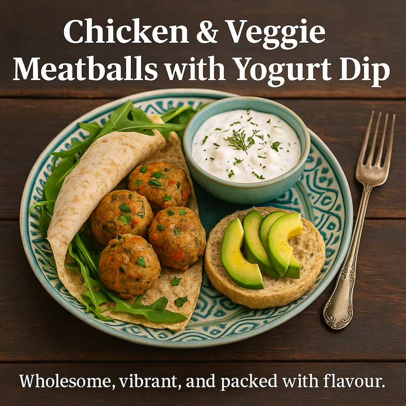 Chicken & Veggie Meatballs, wrapped up