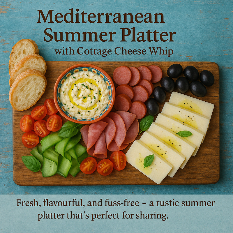 Summer Platter with Cottage Cheese Whip