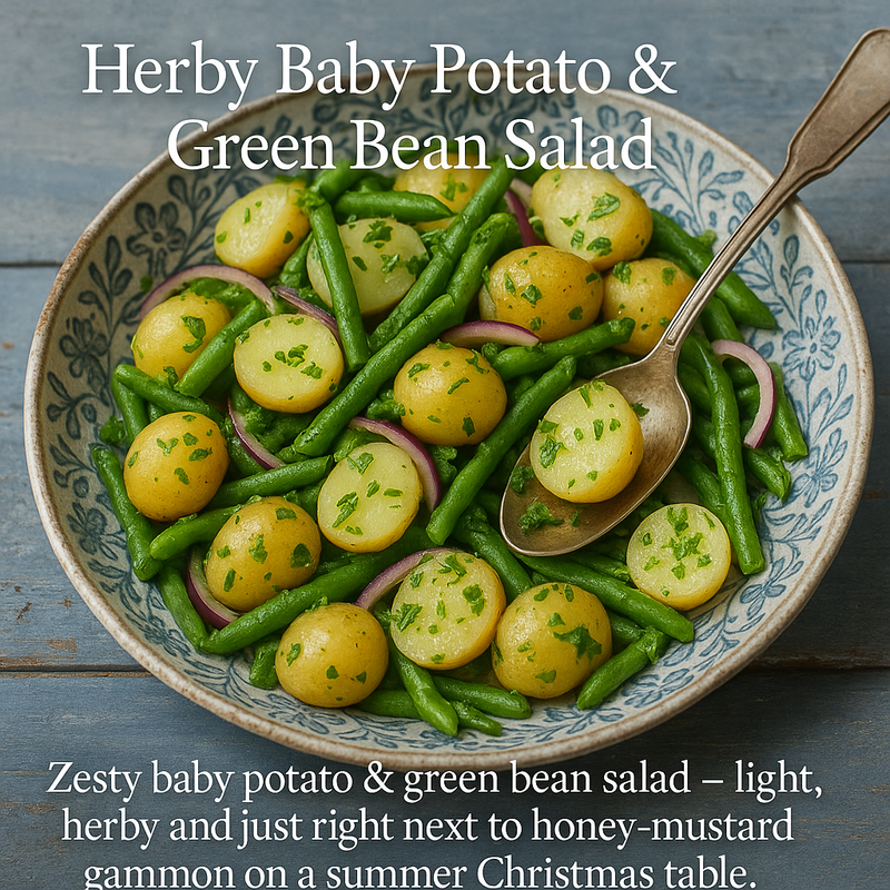 Festive Season - Side salad               Baby Potato & Green Bean Salad