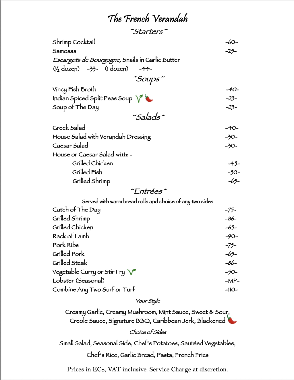 Main Menu - Page 1