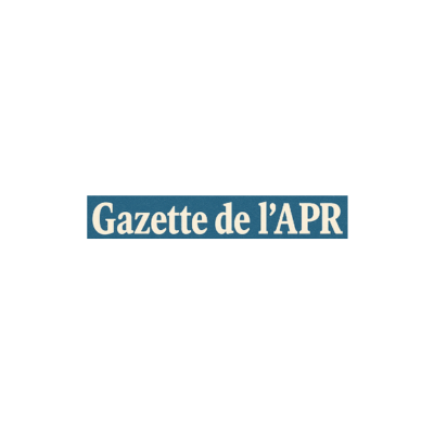 Les Gazettes de l'APR