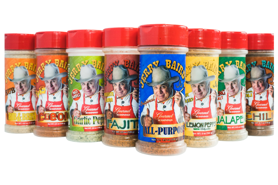 Jerry Bairds Eight Gourmet Bulk Seasoning Options