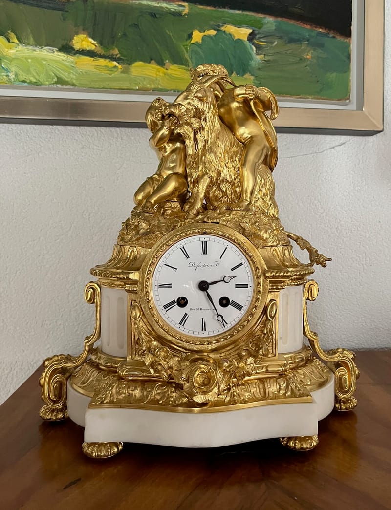 (151S) FRANZÖSISCHE KAMINUHR