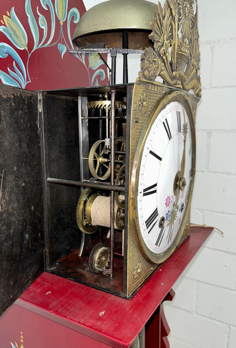 (165S) LYONER COMTOISE MIT SPINDELHEMMUNG