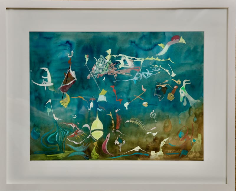 (196S) HEIN HECKROTH, AQUARELL