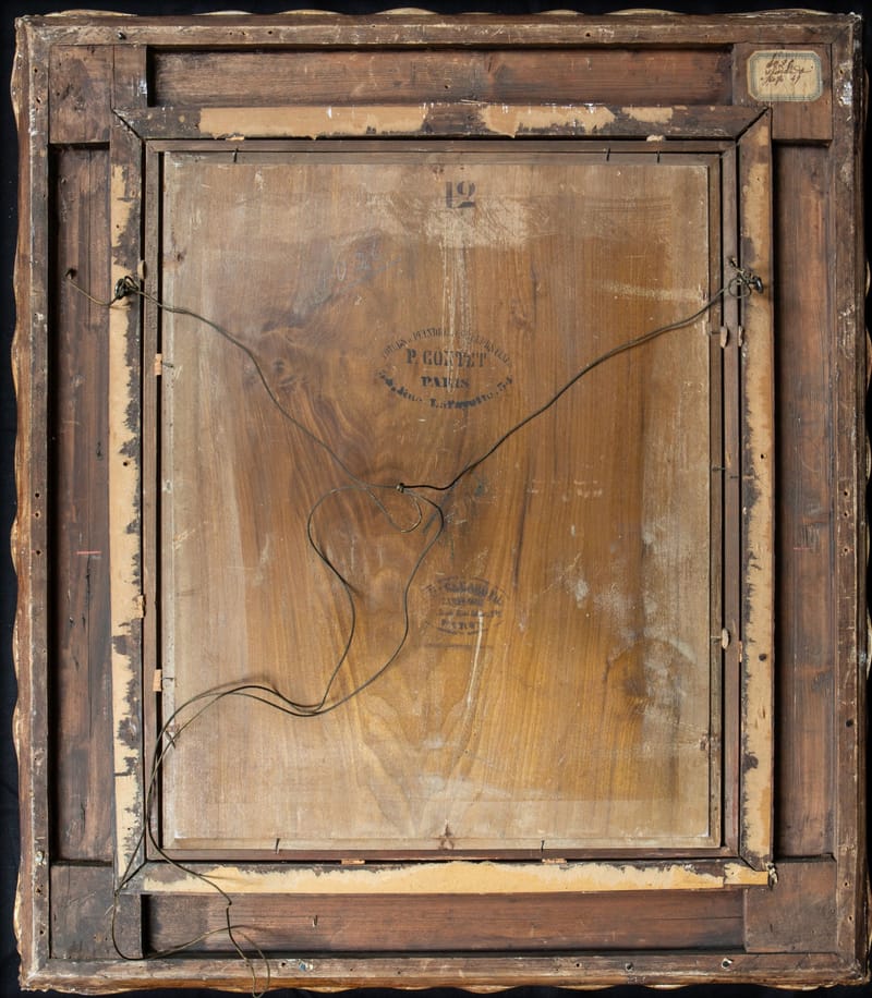 EDUARDO LEON GARRIDO, ZWEI DAMEN IN ROKOGEWÄNDERN IN EINEM SALON