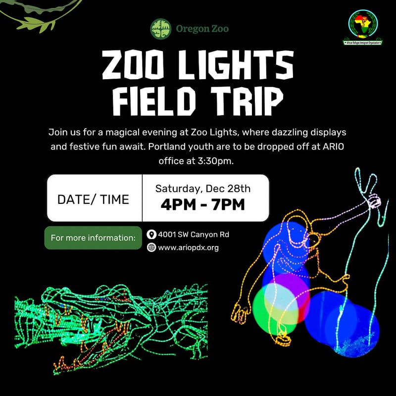 Zoo Lights Field Trip
