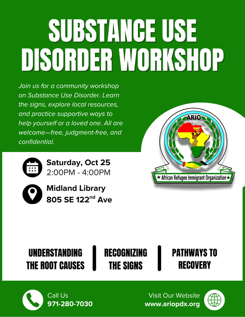 Substance Use Disorder Workshop - Multnomah County