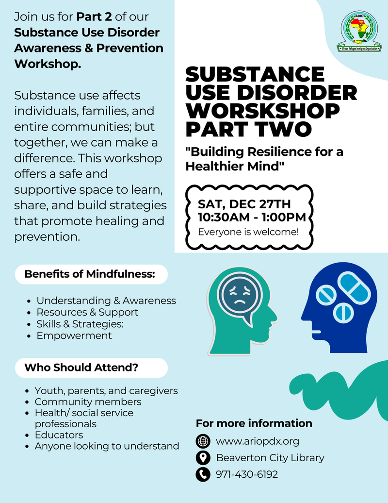 December SUDs Workshop