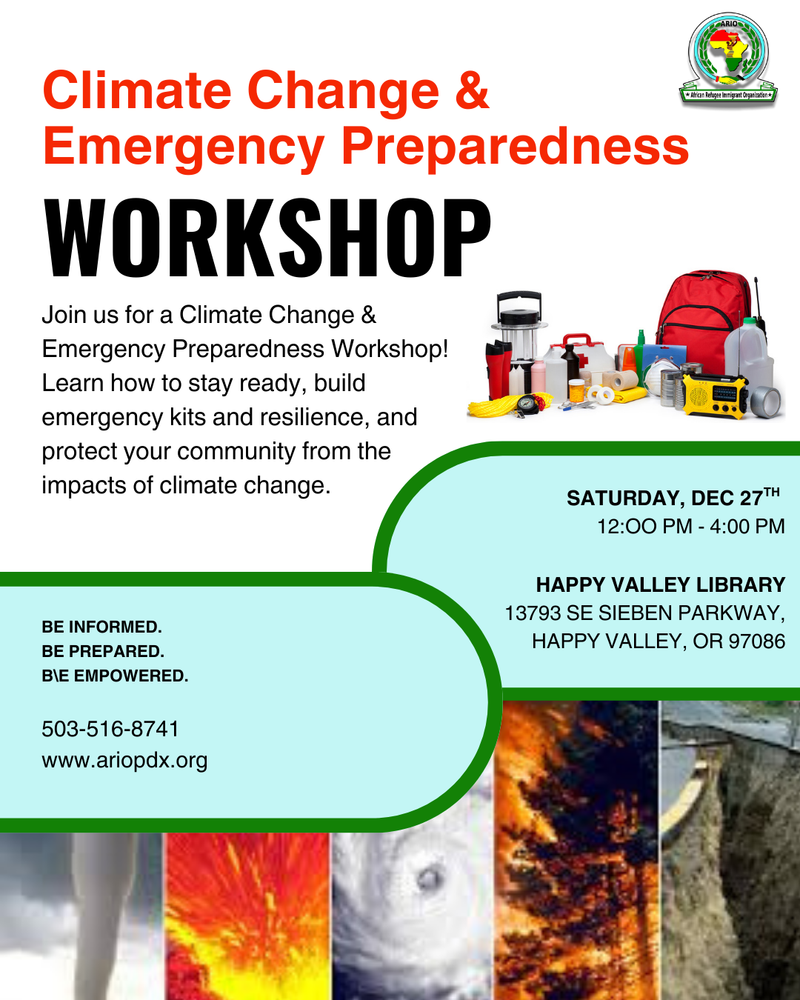 Climate Change & Emergency Preparedness Workshop