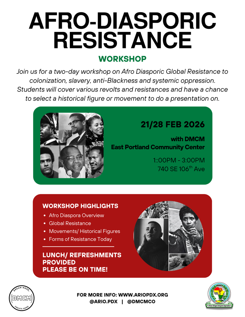 Afro-Diasporic Resistance Workshop