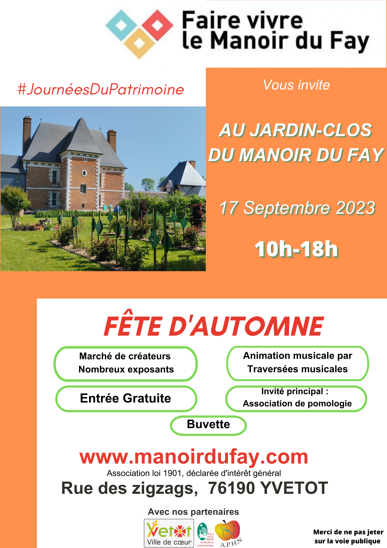 Affiche fête de l'automne