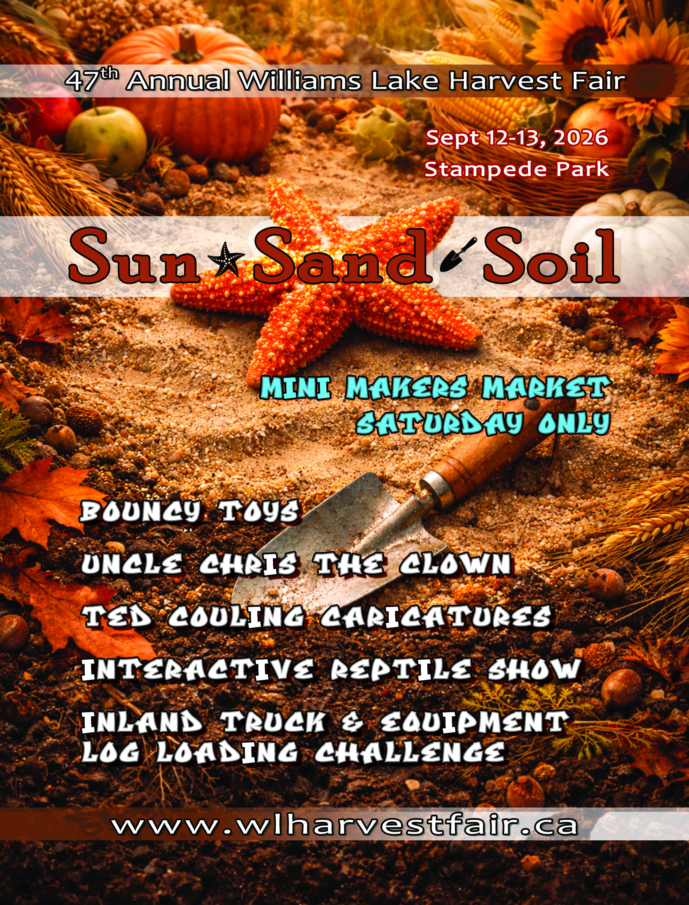 47th annual Williams Lake Harvest Fair | September 12 & 13, 2026