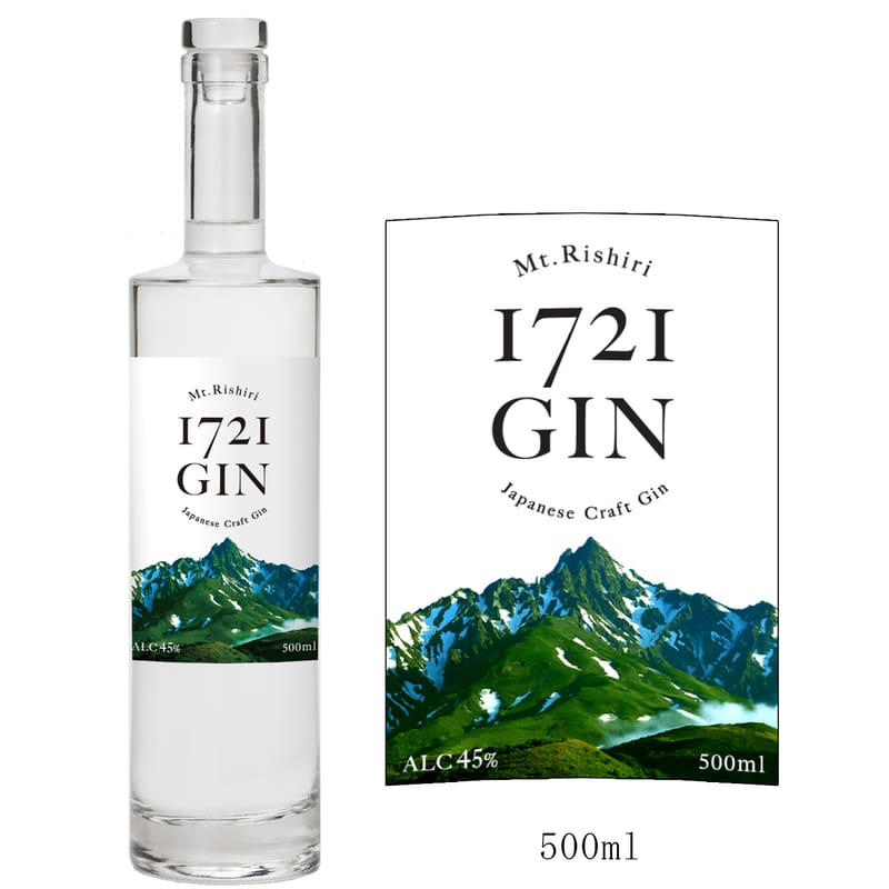 クラフトジン 利尻山 1721 発売開始！Mt.Rishiri 1721 GIN Japanese