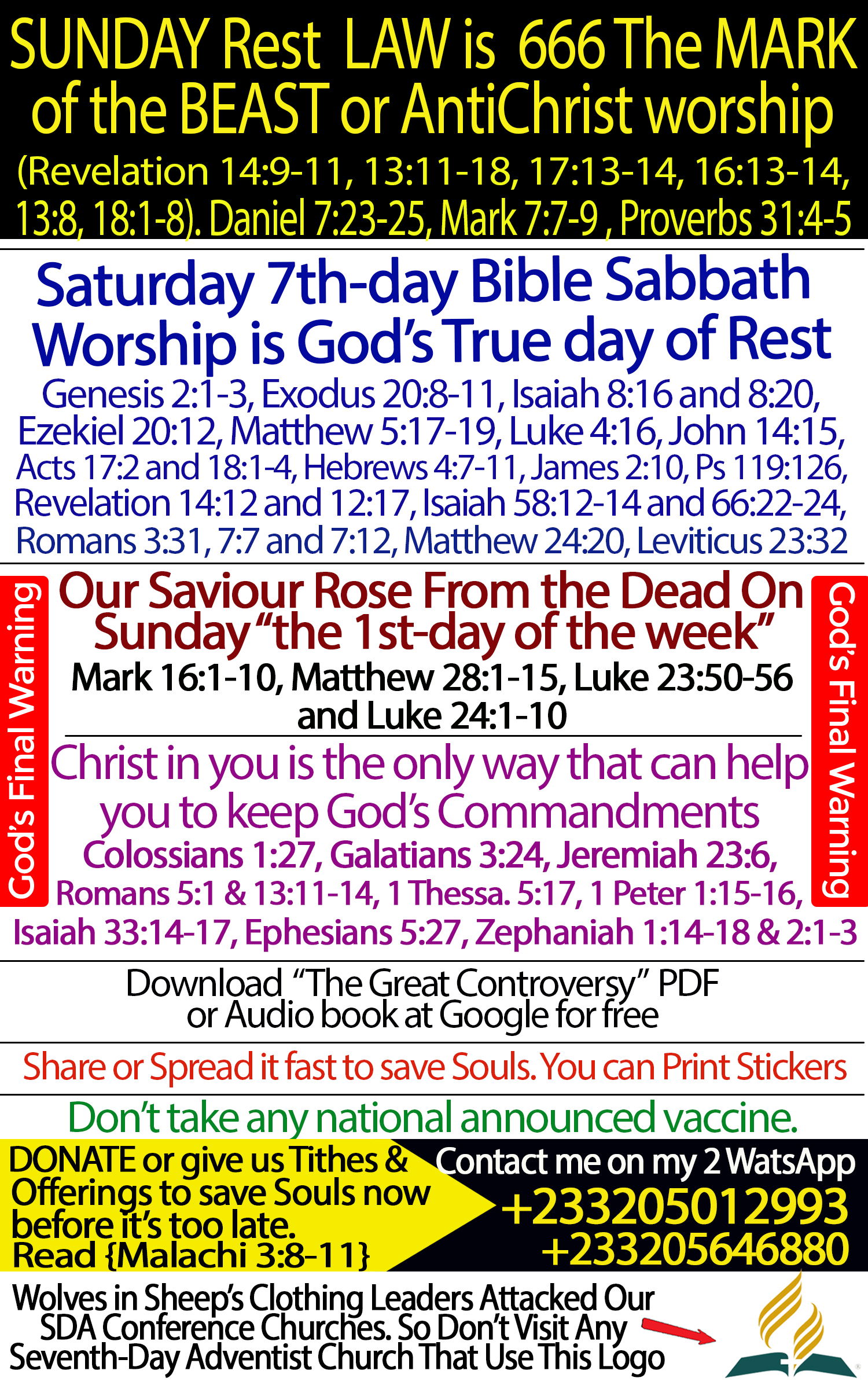 Zoom this picture with your phone & study with your Bible before it's too late