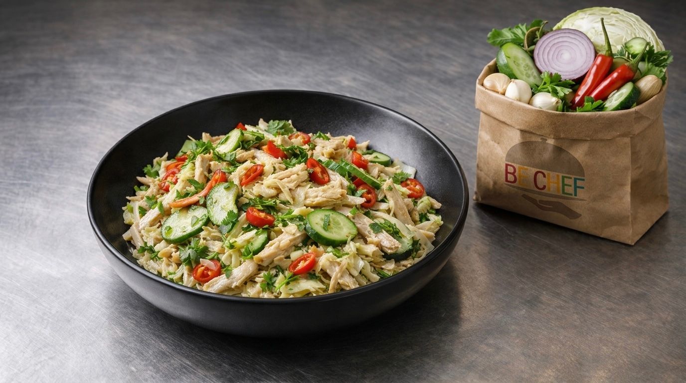 סלט עוף וכרוב פיקנטי