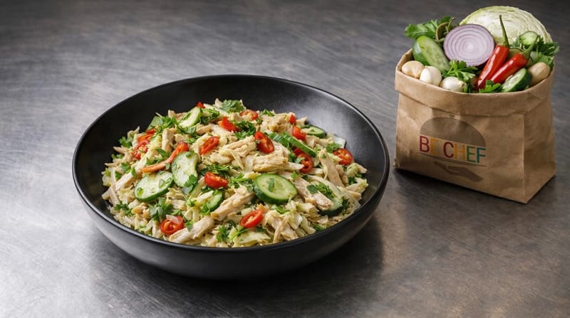 סלט עוף וכרוב פיקנטי